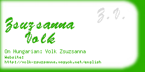 zsuzsanna volk business card